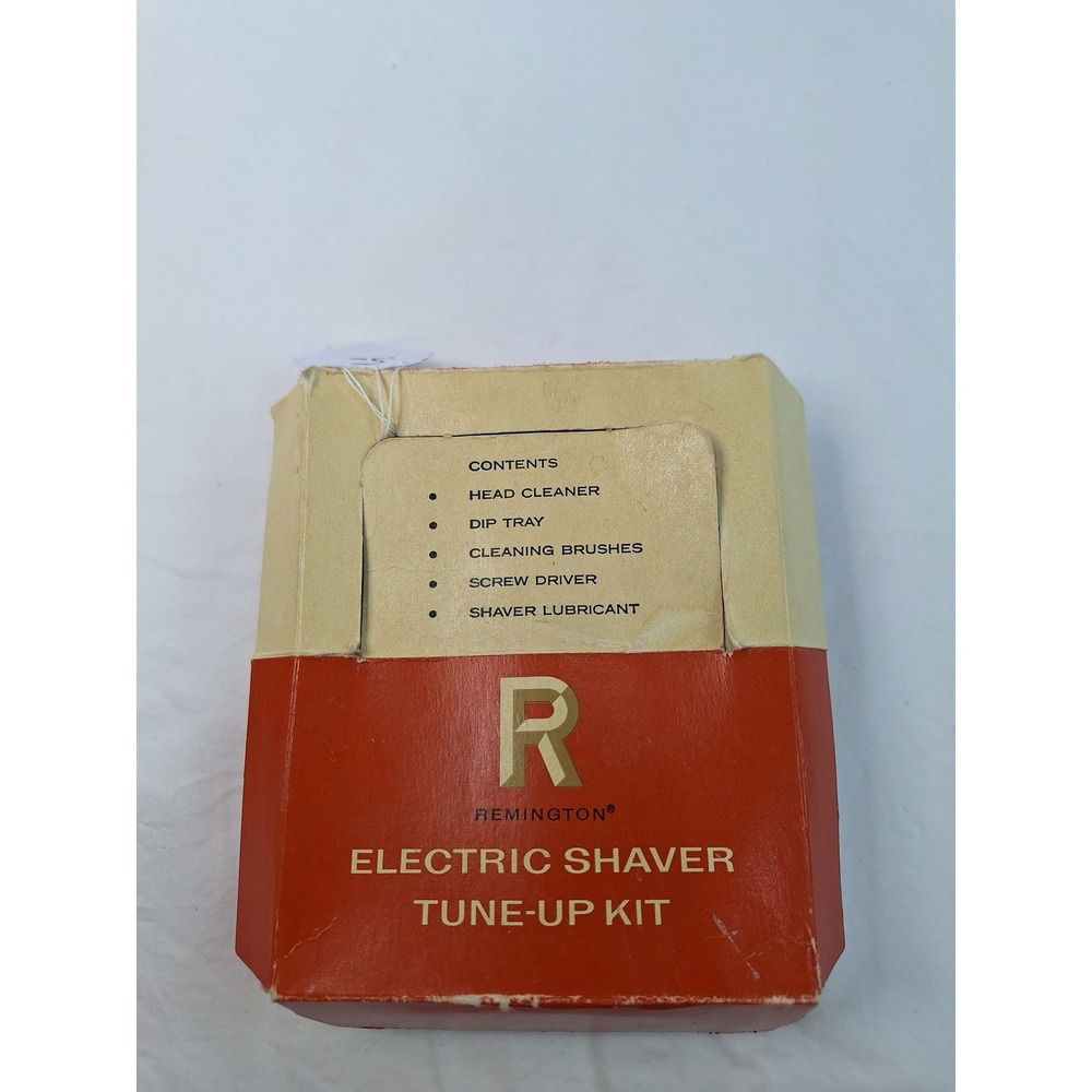 Vintage Remington Electric Shaver Tune-Up‎ Kit Shaver Head Cleaner Lubricant